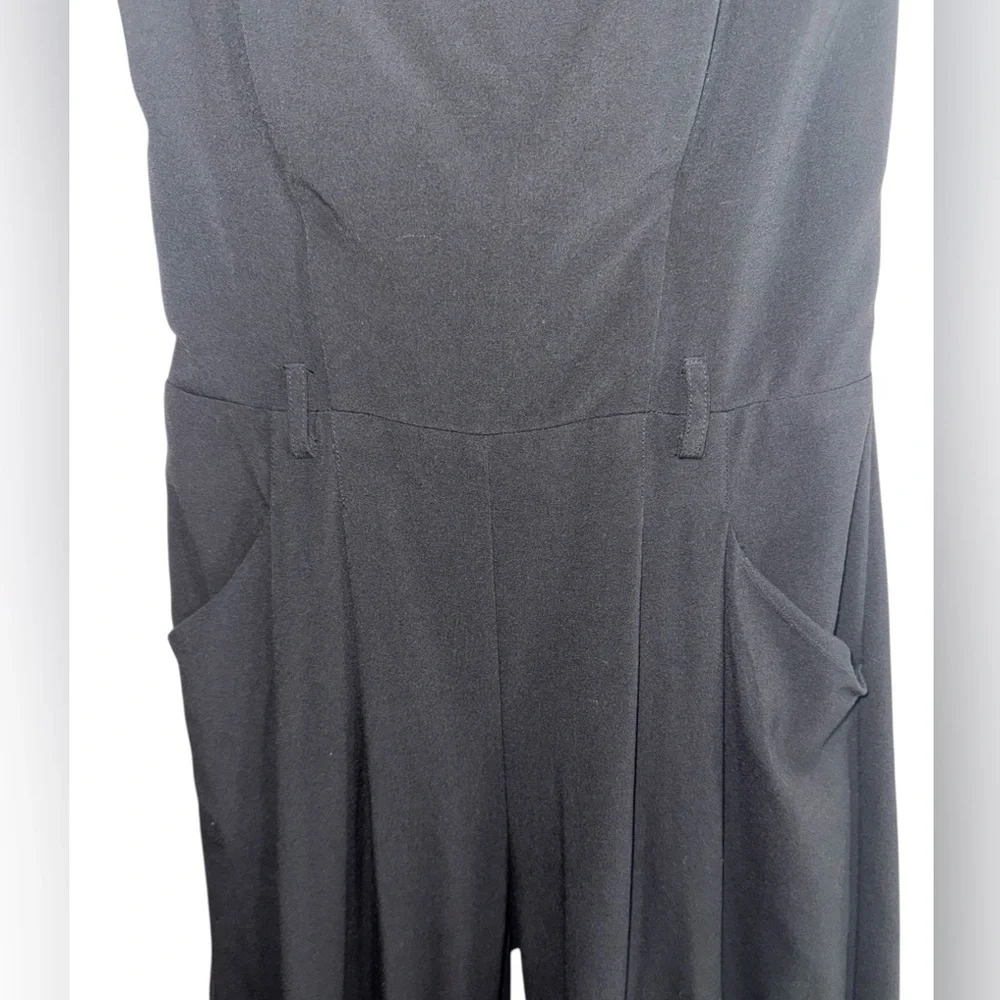 Bisou Bisou Strapless Black Wide Leg Jumpsuit 10 - Picture 4 of 10
